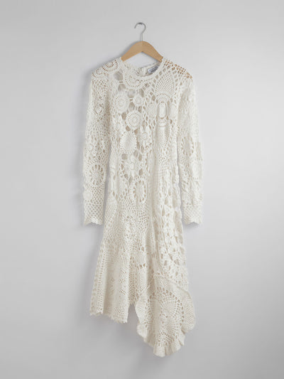 & Other Stories Crocheted asymmetric midi dress at Collagerie