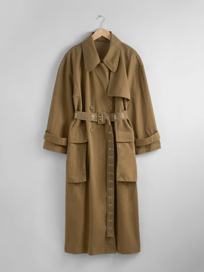 & Other Stories Flap-pocket trench coat at Collagerie