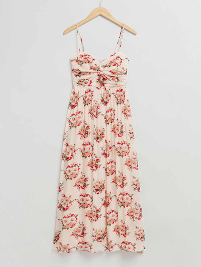 & Other Stories Floral twist front maxi dress at Collagerie