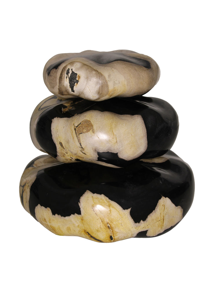 Petrified wood stone set Interiors Andrew Martin    - Collagerie