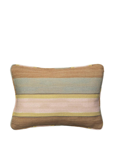 Andrew Martin Skiathos Lime Biscuit cushion at Collagerie