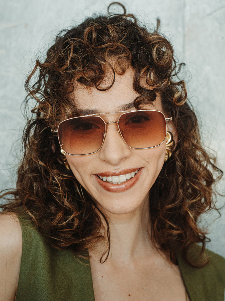 Gold Andy sunglasses