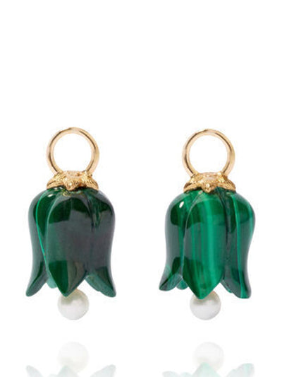 Annoushka Tulips 18kt malachite earring drops at Collagerie