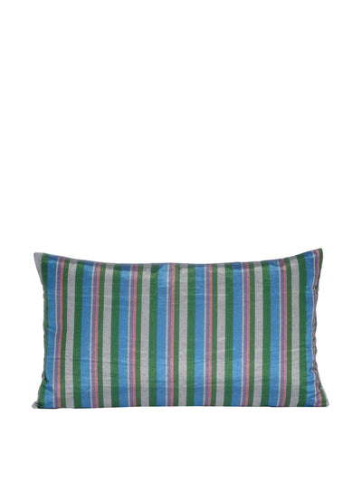 Anor Living Hand-woven reversible silk ikat cushion at Collagerie