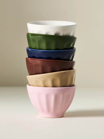 Anthropologie Amelie assorted latte mini bowls (set of 6) at Collagerie