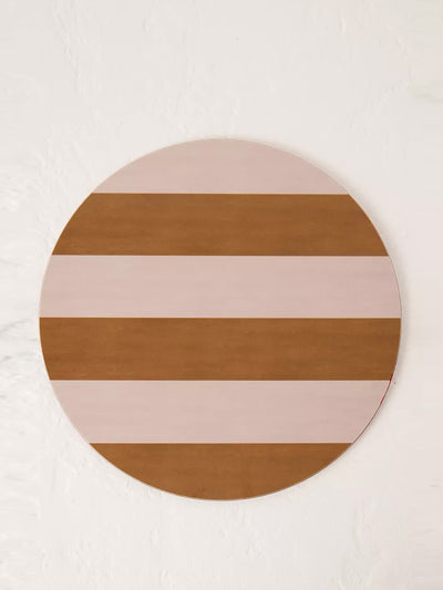 Amuse La Bouche Striped round placemat at Collagerie