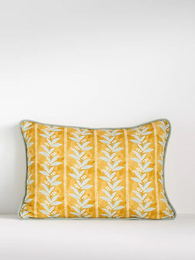 Anthropologie Calista linen printed floral cushion at Collagerie