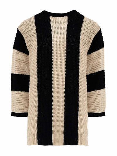 4SI3NNA Long-sleeve striped mini jumper dress at Collagerie