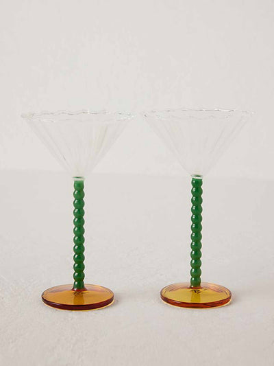 Anthropologie Glass coups ( set of 2 ) at Collagerie