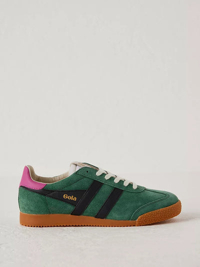 Gola Green suede trainers at Collagerie