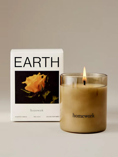 Homework Earth glass candle at Collagerie