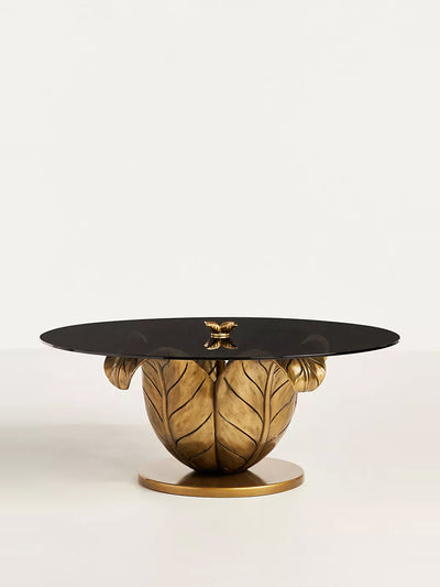 Anthropologie x House Of Hackney Glass-top round coffee table at Collagerie