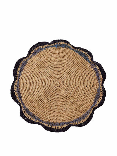 Payton James Woven raffia round placemat at Collagerie