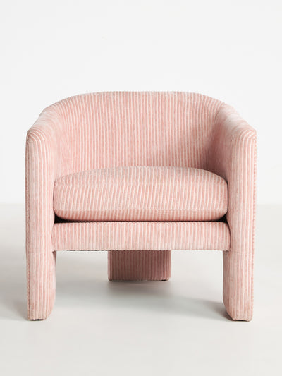 Anthropologie Pink cord armchair at Collagerie