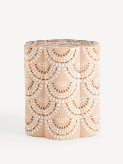 Anthropologie Scallop ceramic stool at Collagerie