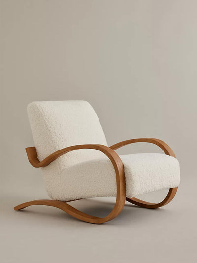 Anthropologie Herbin sherpa lounge chair at Collagerie