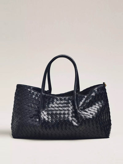 Anthropologie Woven faux-leather tote bag at Collagerie