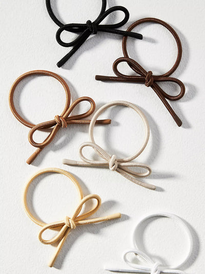 Anthropologie Assorted bow hair bobbles (set of 6) at Collagerie