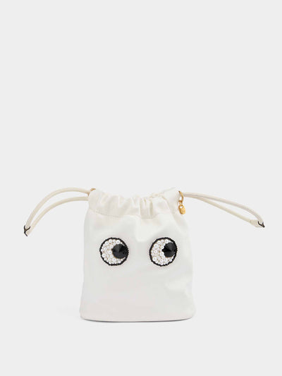 Anya Hindmarch Eyes drawstring pouch at Collagerie