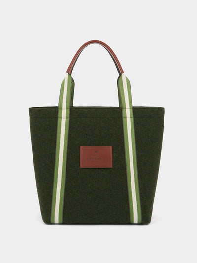 Anya Hindmarch Pont tote in Dark Moss at Collagerie