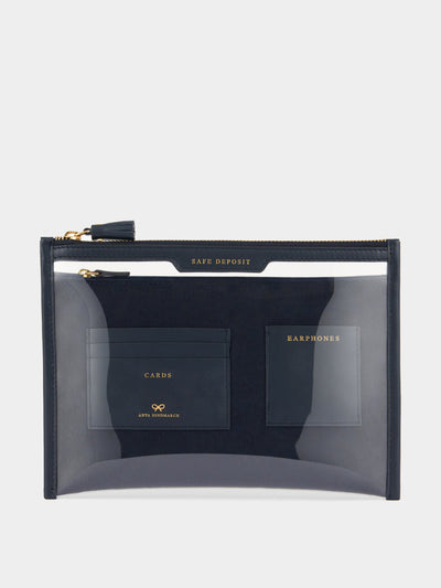 Anya Hindmarch Logo safe deposit case at Collagerie