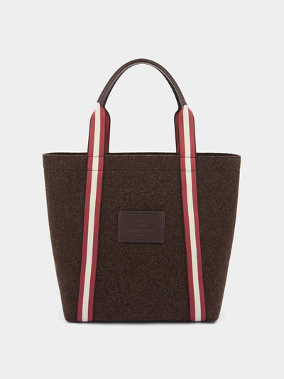 Anya Hindmarch Pont tote wool felt in truffle at Collagerie