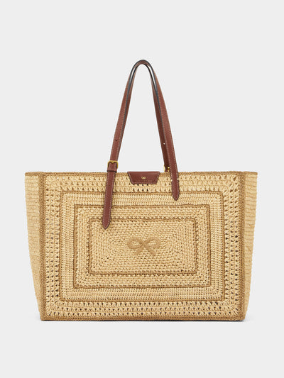 Anya Hindmarch Raffia bow tote at Collagerie