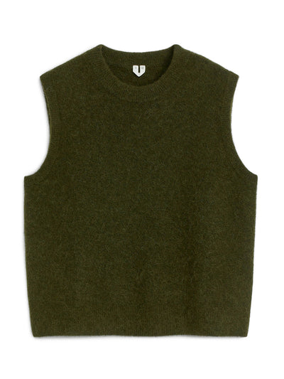 Arket Alpaca-wool blend vest at Collagerie