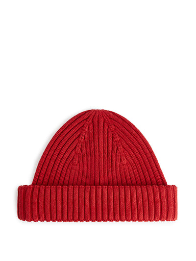 Arket Ribbed cotton beanie at Collagerie