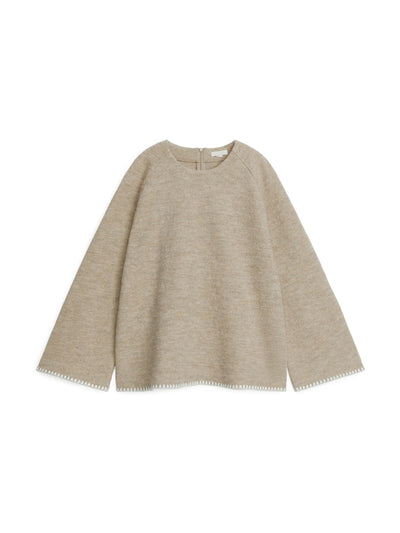 Arket Boiled wool sweatshirt at Collagerie