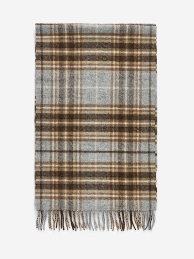 Arket Checkered wool scarf at Collagerie