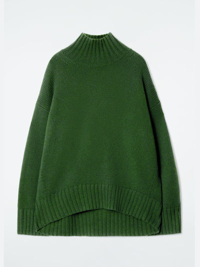 Cos Chunky pure cashmere turtleneck jumper at Collagerie