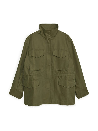 Arket Cotton utility jacket at Collagerie