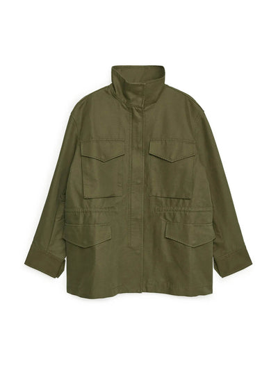 Arket Cotton utility jacket at Collagerie