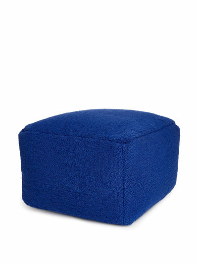 Arket Blue cotton-wool pouffe at Collagerie