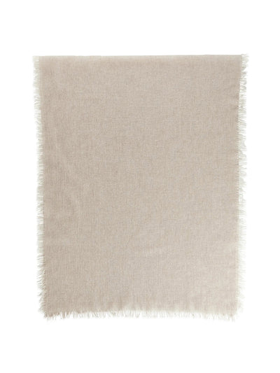 Arket Beige light wool scarf at Collagerie