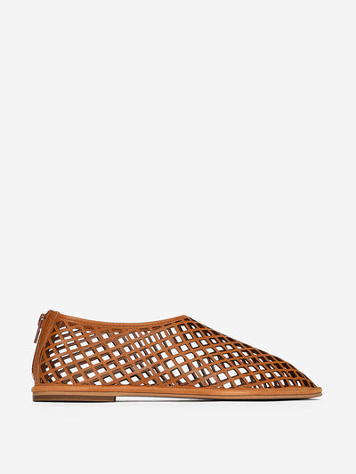Arket Cut-out leather flats at Collagerie