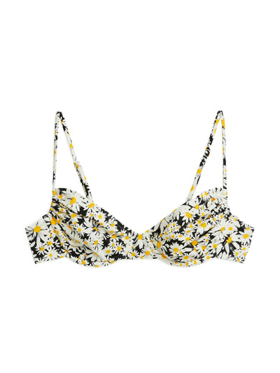 Arket Daisy-print wired bikini top at Collagerie