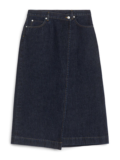 Arket Denim wrap skirt at Collagerie