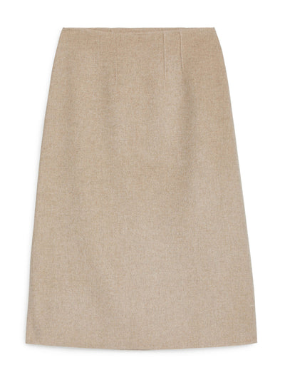 Arket Double-face wool-lyocell skirt at Collagerie