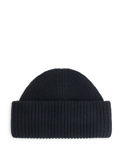 Arket Double-fold wool beanie at Collagerie