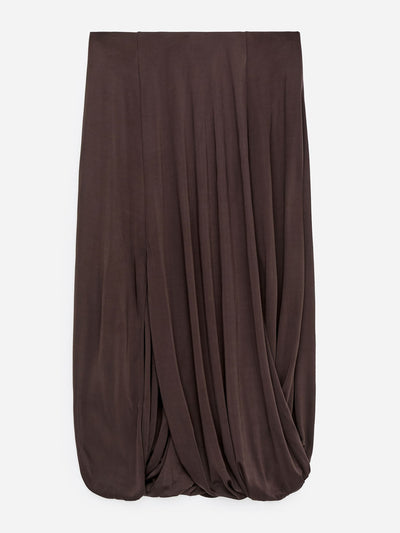 Arket Draped viscose skirt at Collagerie