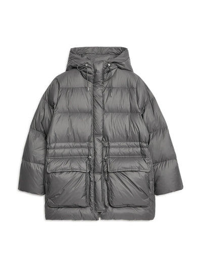 Arket Drawstring down jacket at Collagerie