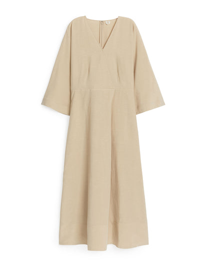 Arket Lyocell-linen wrap dress at Collagerie