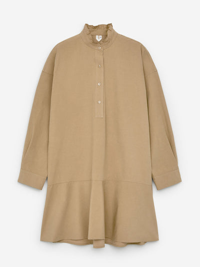 Arket Frill-detail cotton dress at Collagerie