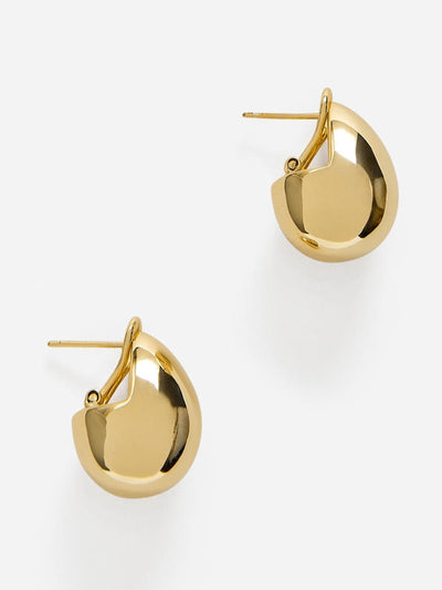 Arket Gold-plated oval earrings at Collagerie