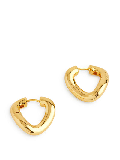 Arket Gold-plated twisted hoop earrings at Collagerie