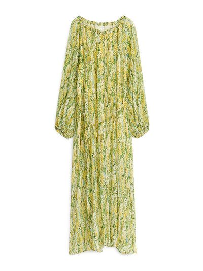 Arket Tie-neck maxi dress at Collagerie