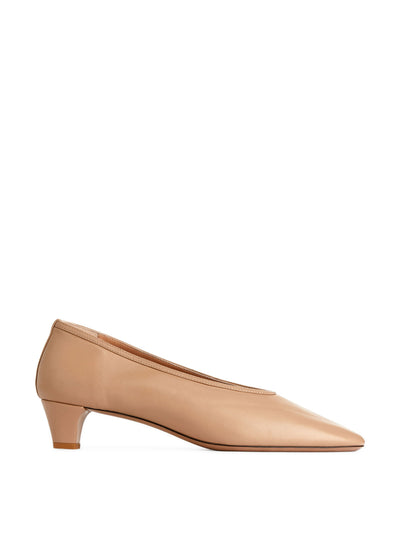 Arket Heeled leather ballerina at Collagerie