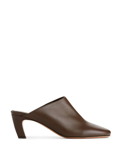 Arket Heeled leather mules at Collagerie